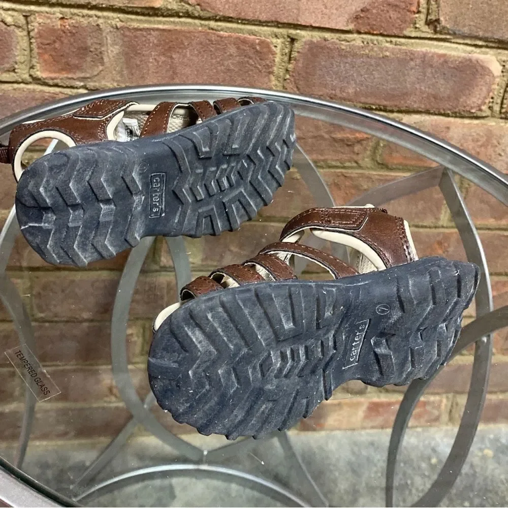 Carter’s Brown Fisherman Shoes Size 7